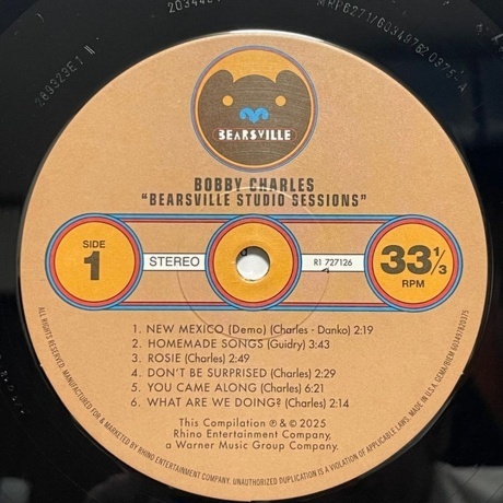 Bobby Charles - Bearsville Studio Sessions (0603497820375) виниловая пластинка - фото 3