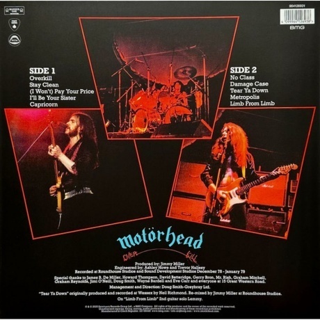 Motorhead - Overkill (coloured) (4099964126938) виниловая пластинка - фото 2