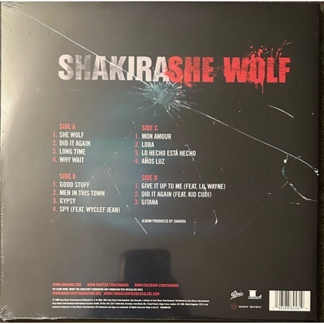 Shakira - She Wolf (coloured) (0196588845819) виниловая пластинка - фото 11