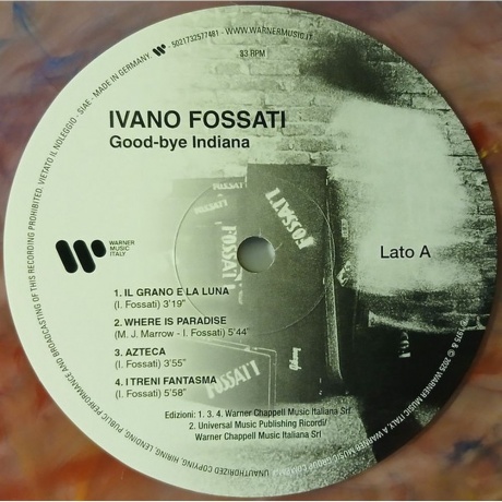 Ivano Fossati - Good-Bye Indiana (coloured) (5021732577481) виниловая пластинка - фото 3