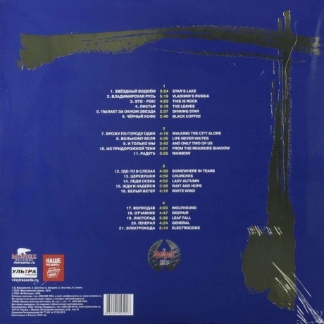 Легенды Русского Рока - Черный Кофе (Blue) (4640001405273) виниловая пластинка - фото 4