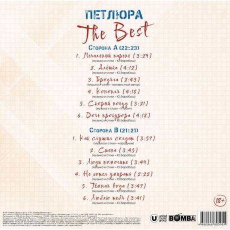 Петлюра - The Best (4680068805951) виниловая пластинка - фото 2
