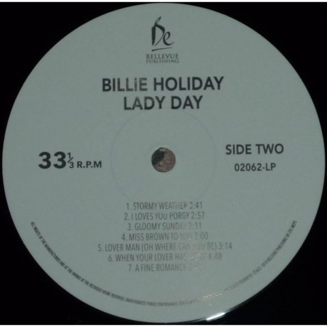 Billie Holiday - Lady Day (5711053020628) виниловая пластинка - фото 6