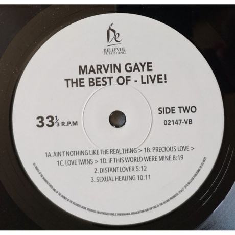 Marvin Gaye - The Best Of Live! (5711053021472) виниловая пластинка - фото 5