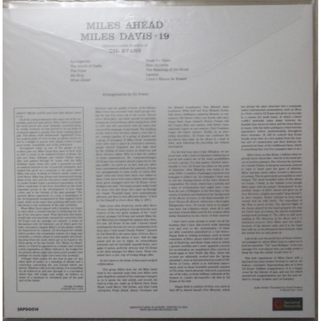 Miles Davis - Miles Ahead (9003829977998) виниловая пластинка - фото 3