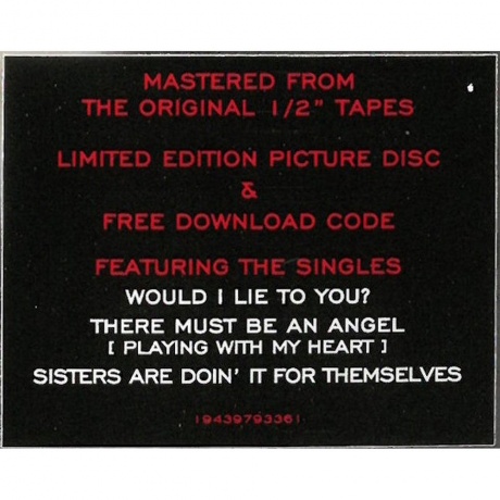 Eurythmics - Be Yourself Tonight (Picture) (0194397933611) виниловая пластинка - фото 8