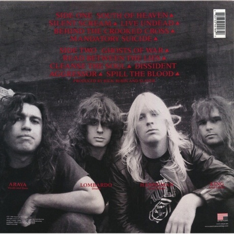 Slayer - South Of Heaven (0600753441640) виниловая пластинка - фото 2