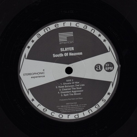 Slayer - South Of Heaven (0600753441640) виниловая пластинка - фото 6