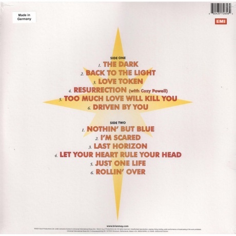 Brian May - Back To The Light (0602435726564) виниловая пластинка - фото 2