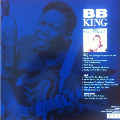 B.B. King - Blues (8719039003853) виниловая пластинка - фото 2