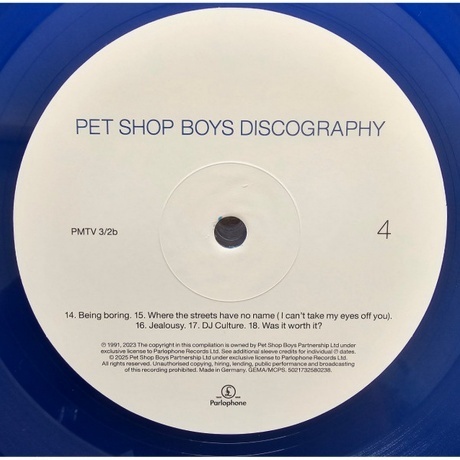 Pet Shop Boys - Discography (Blue) (5021732580238) виниловая пластинка - фото 6