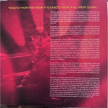 Herbie Hancock - Possibilities (Red) (0603497822133) виниловая пластинка - фото 2