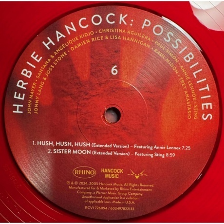 Herbie Hancock - Possibilities (Red) (0603497822133) виниловая пластинка - фото 13