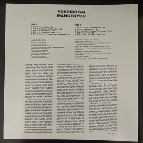 Yoshiko Sai - Mangekyou (3700604759409) виниловая пластинка - фото 6