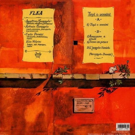 Flea - Topi O Uomini (coloured) (8016158119350) виниловая пластинка - фото 2