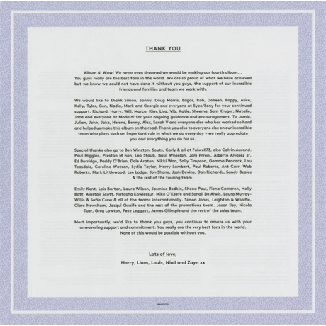 One Direction - Four (0888430671010) виниловая пластинка - фото 7