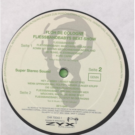 Floh De Cologne - Fliessbandbabys Beat-Show (0090204772049) виниловая пластинка - фото 8