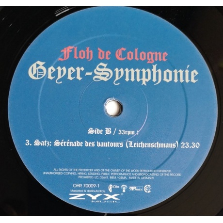 Floh De Cologne - Geyer-Symphonie (0090204818181) виниловая пластинка - фото 6