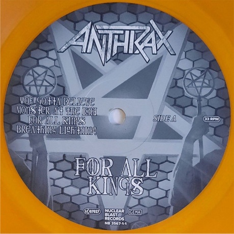 Anthrax - For All Kings (coloured) (0727361367350) виниловая пластинка - фото 3