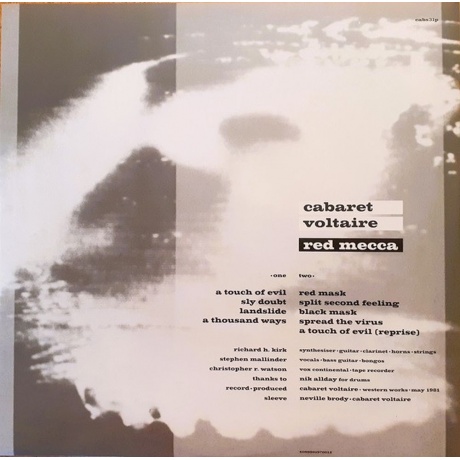 Cabaret Voltaire - Red Mecca (5099901969917) виниловая пластинка - фото 5