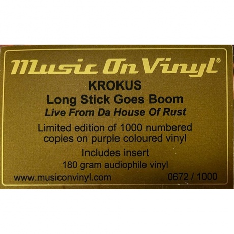 Krokus - Long Stick Goes Boom (coloured) (8719262035782) виниловая пластинка - фото 3