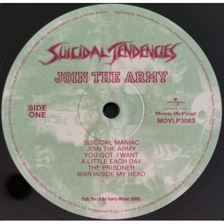 Suicidal Tendencies - Join The Army (0600753948149) виниловая пластинка - фото 3