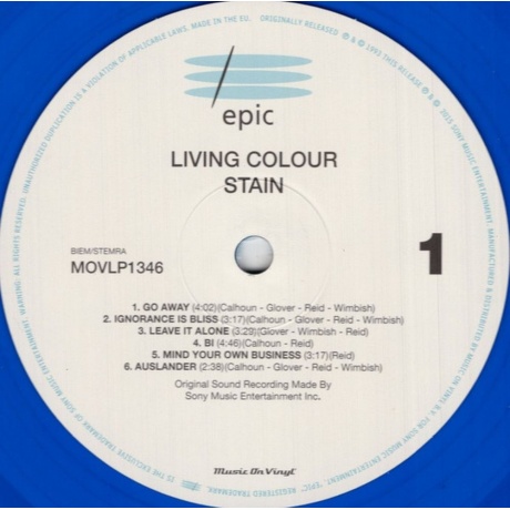 Living Colour - Stain (coloured) (8719262038219) виниловая пластинка - фото 2