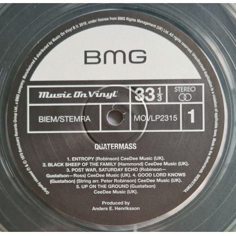Quatermass - Quatermass (coloured) (8719262029842) виниловая пластинка - фото 4