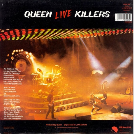 Queen - Live Killers (5099916279230) виниловая пластинка - фото 3