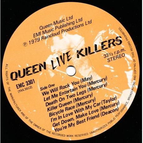 Queen - Live Killers (5099916279230) виниловая пластинка - фото 4