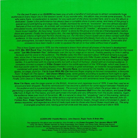 Queen - Live Killers (5099916279230) виниловая пластинка - фото 8