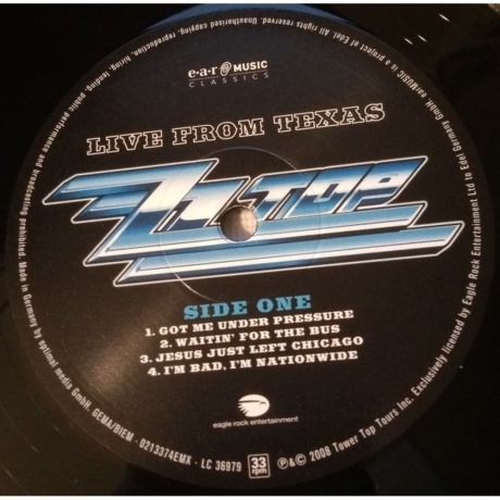 ZZ Top - Live From Texas (4029759133742) виниловая пластинка - фото 5