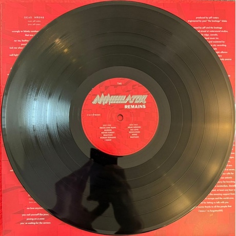 Annihilator - Remains (4029759175285) виниловая пластинка - фото 8