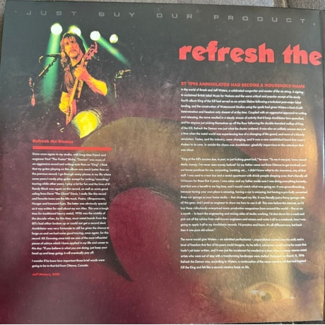 Annihilator - Refresh The Demon (4029759175278) виниловая пластинка - фото 2