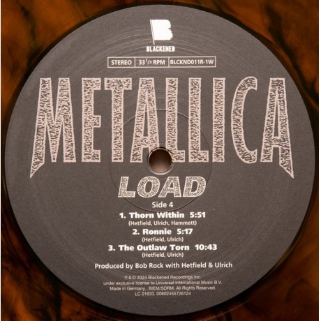 Metallica - Load (coloured) (0602455726094) виниловая пластинка - фото 8
