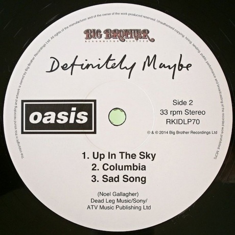 Oasis - Definitely Maybe (5051961070019) виниловая пластинка - фото 6