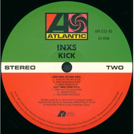 INXS - Kick (Audiophile Edition) (0753088753275) виниловая пластинка - фото 5