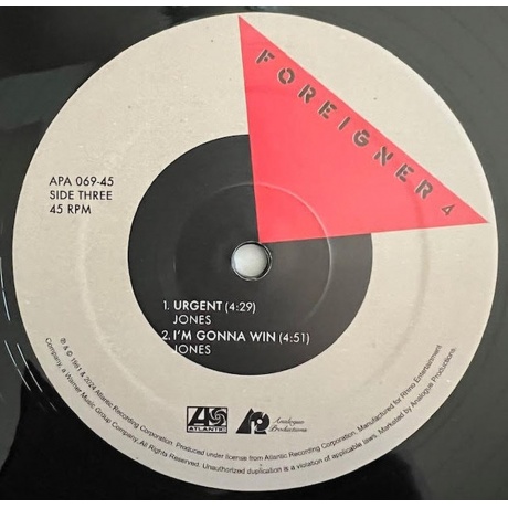 Foreigner - 4 (Analogue) (0753088756962) виниловая пластинка - фото 7