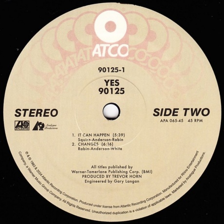 Yes - 90125 (Analogue) (0753088756573) виниловая пластинка - фото 5