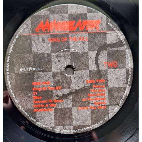 Annihilator - King Of The Kill (4029759175261) виниловая пластинка - фото 5