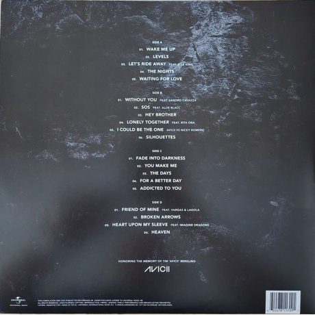 Avicii - Forever  (0602478117091) виниловая пластинка - фото 2
