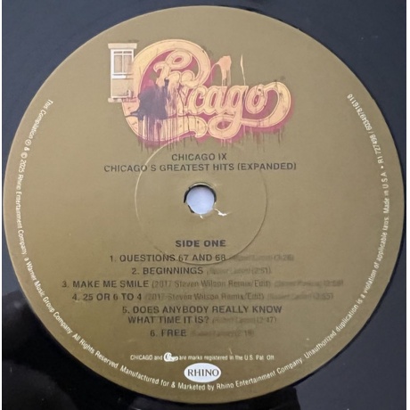 Chicago - Chicago IX: Greatest Hits Expanded  (0603497816118) виниловая пластинка - фото 5
