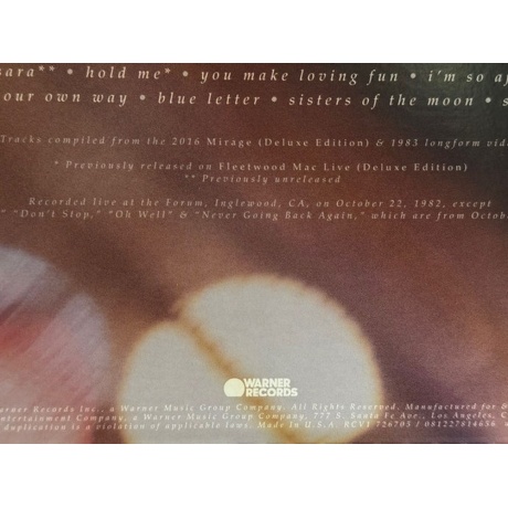 Fleetwood Mac - Mirage Tour 82  (0081227814656) виниловая пластинка - фото 3