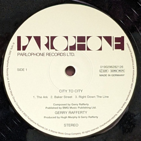 Gerry Rafferty - City To City  (0190296375682) виниловая пластинка - фото 3