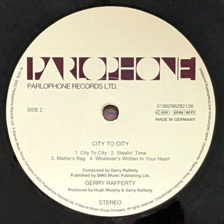 Gerry Rafferty - City To City  (0190296375682) виниловая пластинка - фото 4