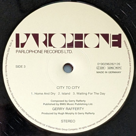 Gerry Rafferty - City To City  (0190296375682) виниловая пластинка - фото 5