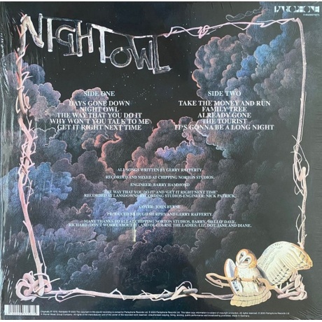 Gerry Rafferty - Night Owl  (0190296375675) виниловая пластинка - фото 2