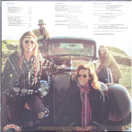 Hot Tuna - Burgers  (0603497839506) виниловая пластинка - фото 2