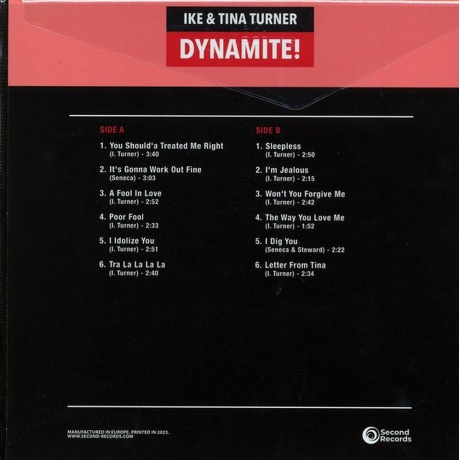 Ike &amp; Tina Turner - Dynamite (Orange) (9003829978483) виниловая пластинка - фото 2