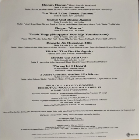 John Lee  Hooker - Boom Boom (4099964163360) виниловая пластинка - фото 6